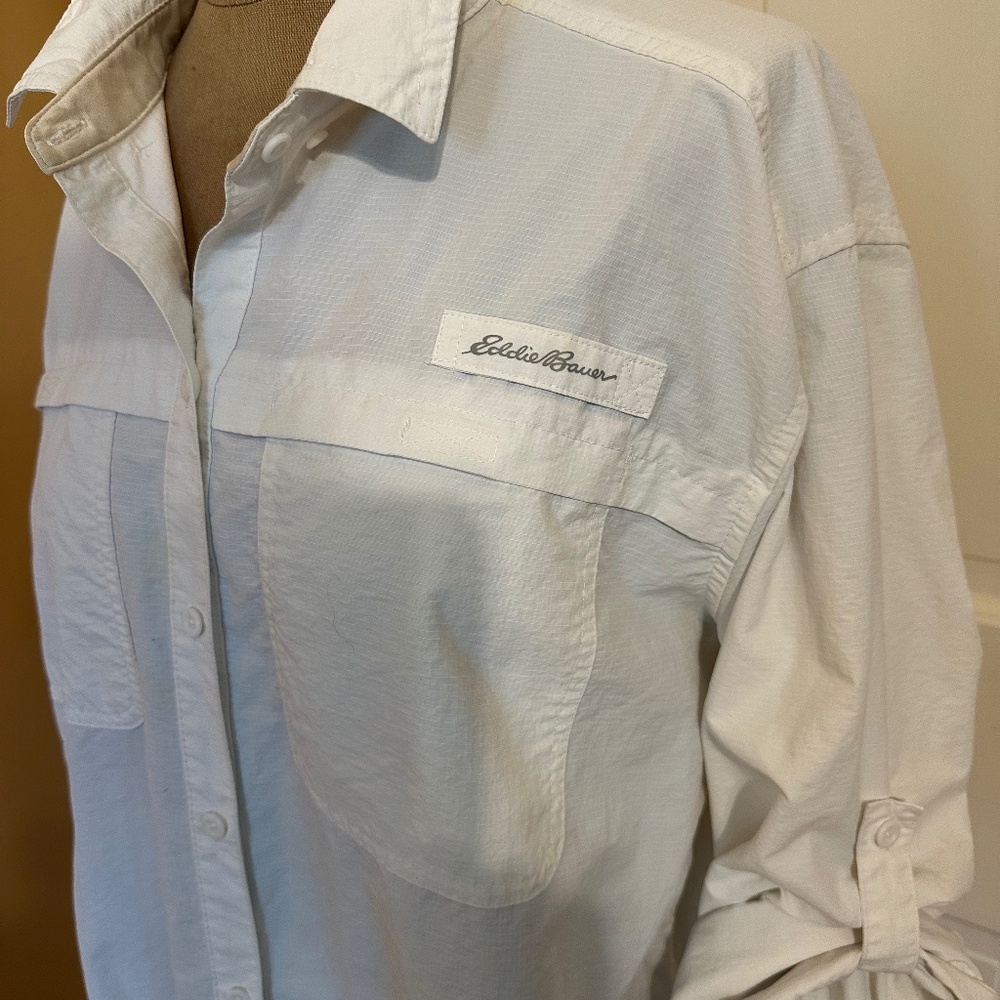 Eddie Bauer White Field Shirt